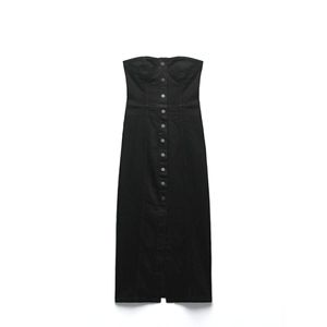 Zara strapless denim bustier dress, new with tags,